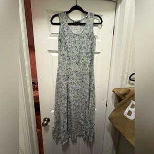 All that Jazz Blue Floral Maxi Dress